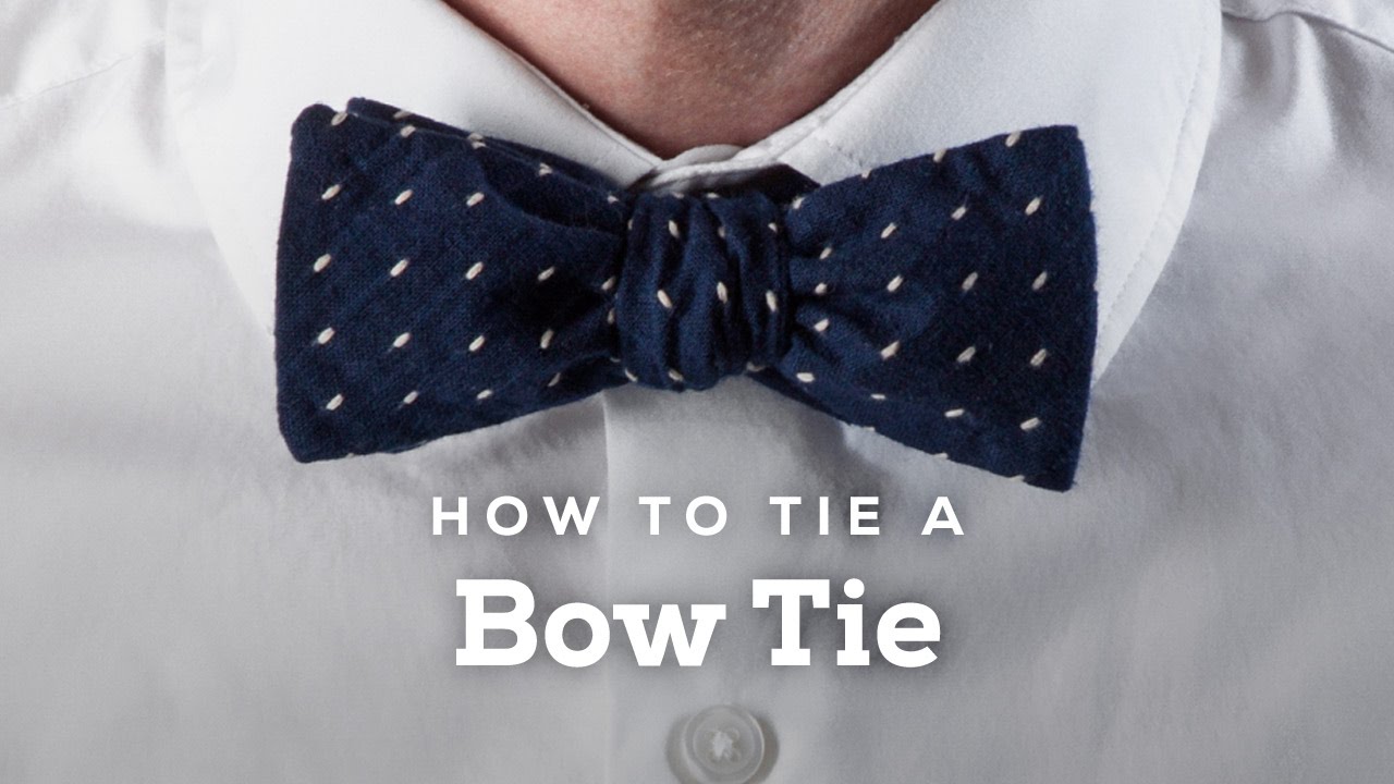 How to Tie A Perfect Bow Tie