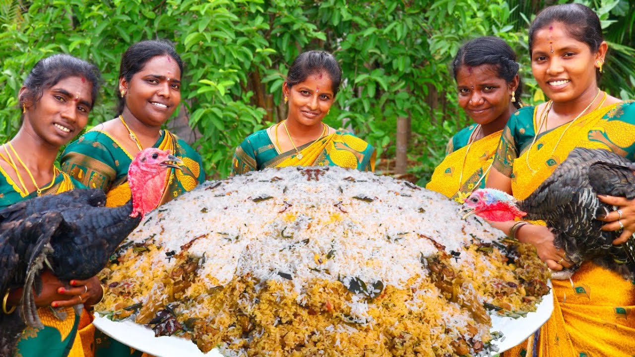 என்னது மலபார் வான்கோழி பிரியாணி ஆ ! | Turkey Biriyani | Village Style