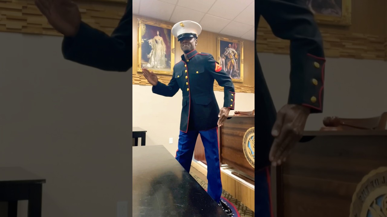 The Dancing Military Officer That Knows How to Pop & Wave #cyberyoga #popper #waving