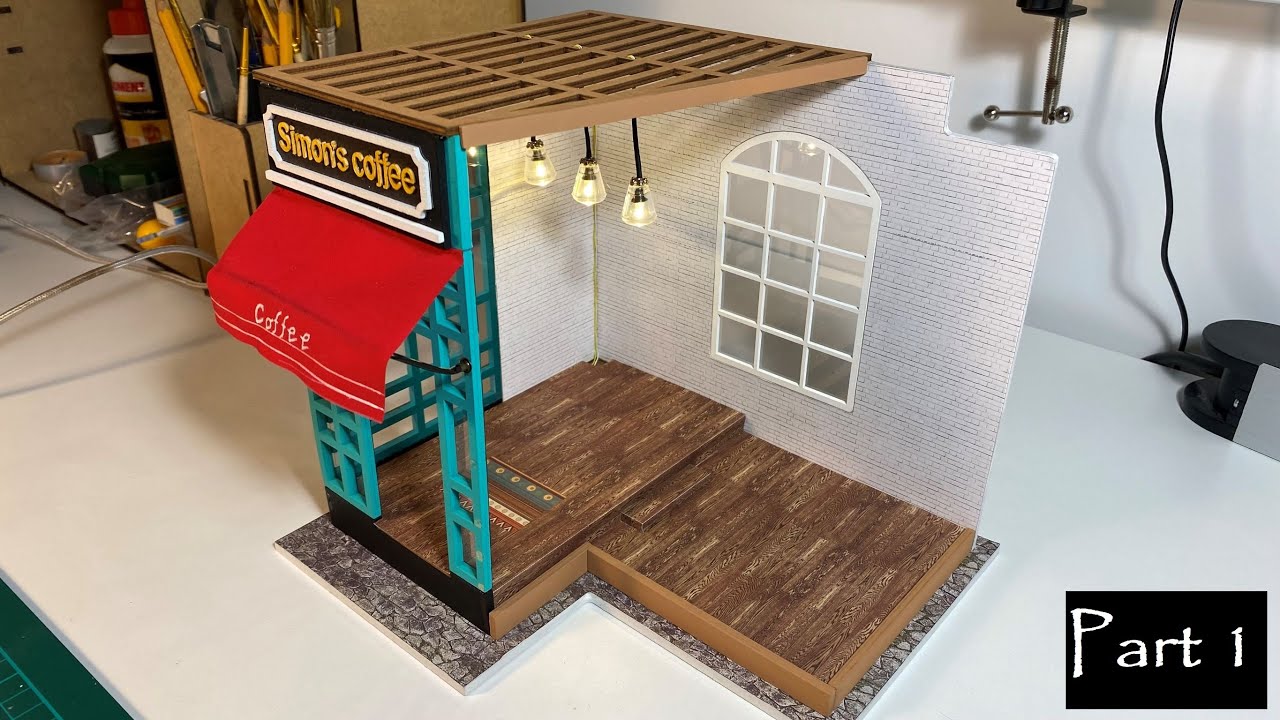 DIY Miniature House : Simon’s Coffee Shop : PART 1