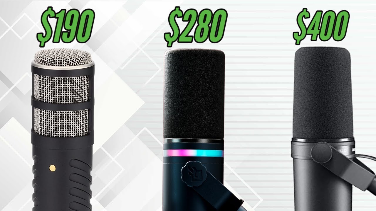 Можете ли вы отличить эти микрофоны? | Shure SM7B против Rode Procaster против Beacn Mic
