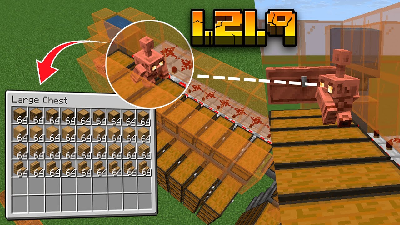 Separador AUTOMÁTICO com GOLEM de COBRE - Organize seus baús no Minecraft 1.21.9