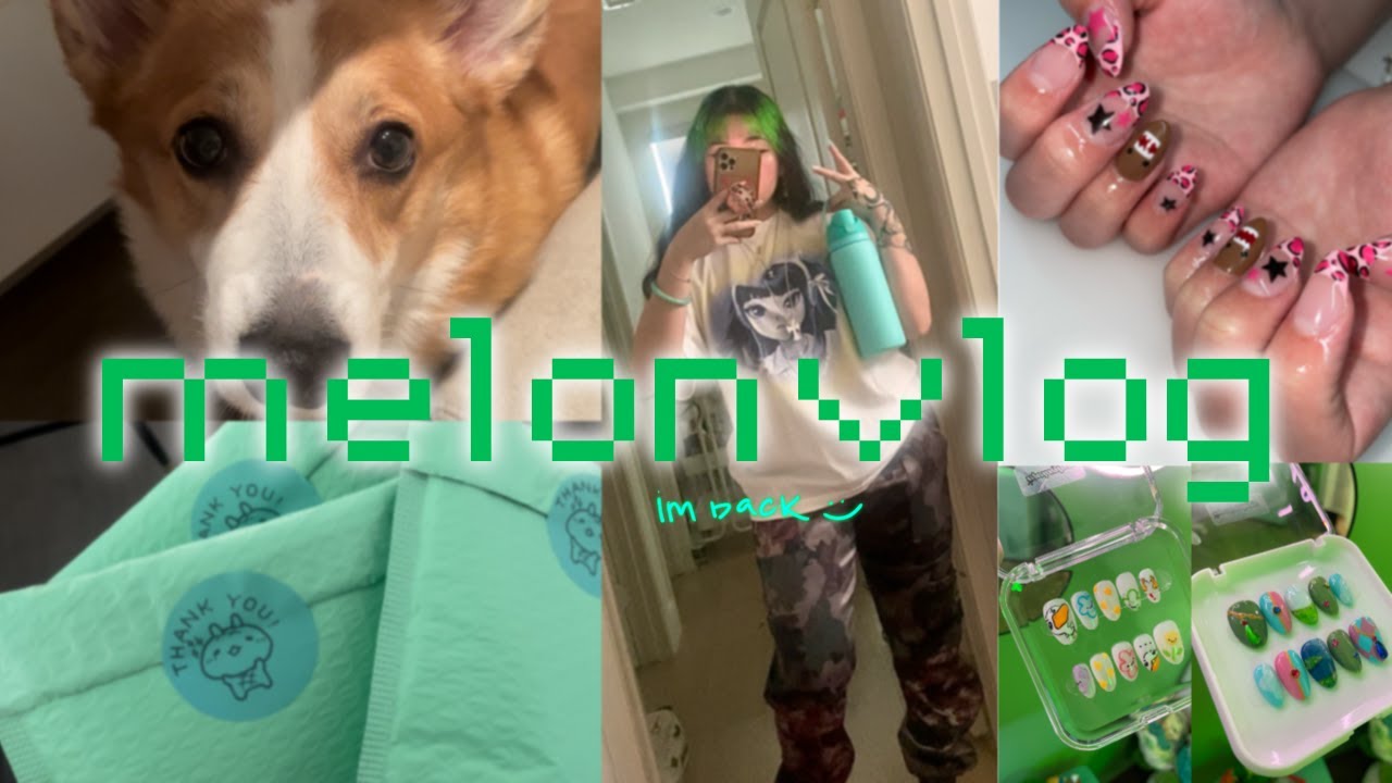 finally another melonvlog ᯓ★ day in my life as a full time nail tech ദ്ദി(˵ • ᴗ - ˵ ) ✧