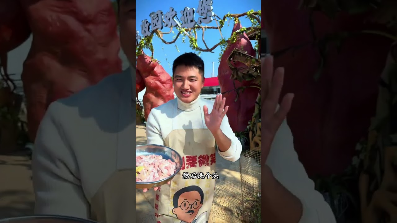 媳妇快足月了，婆婆准备自家土鸡，一家人每人一碗猪肚煲鸡汤 #孕期记录 #分享家乡美食 #小猪家红薯粉