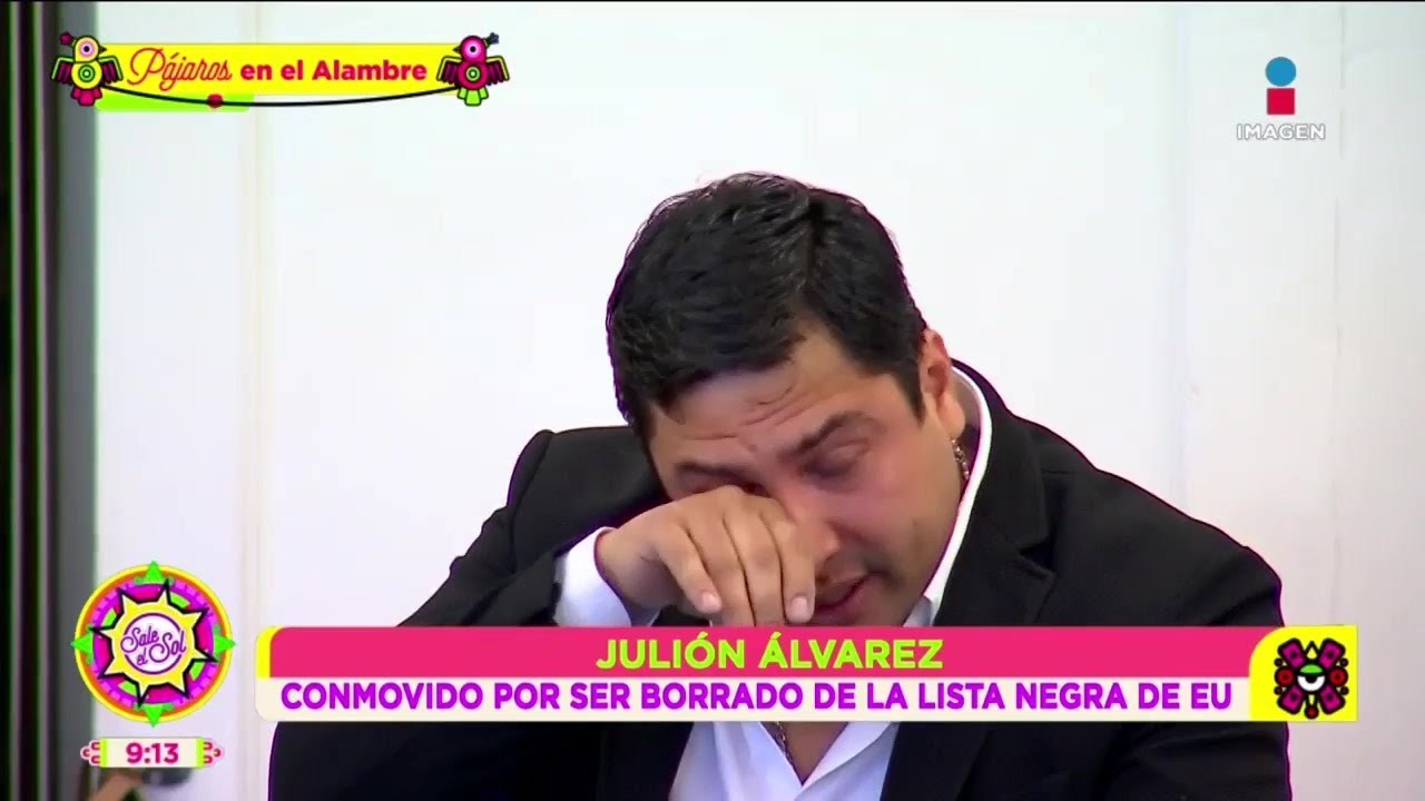 Julión Álvarez llora al salir de la lista negra de Estados Unidos | Sale el Sol