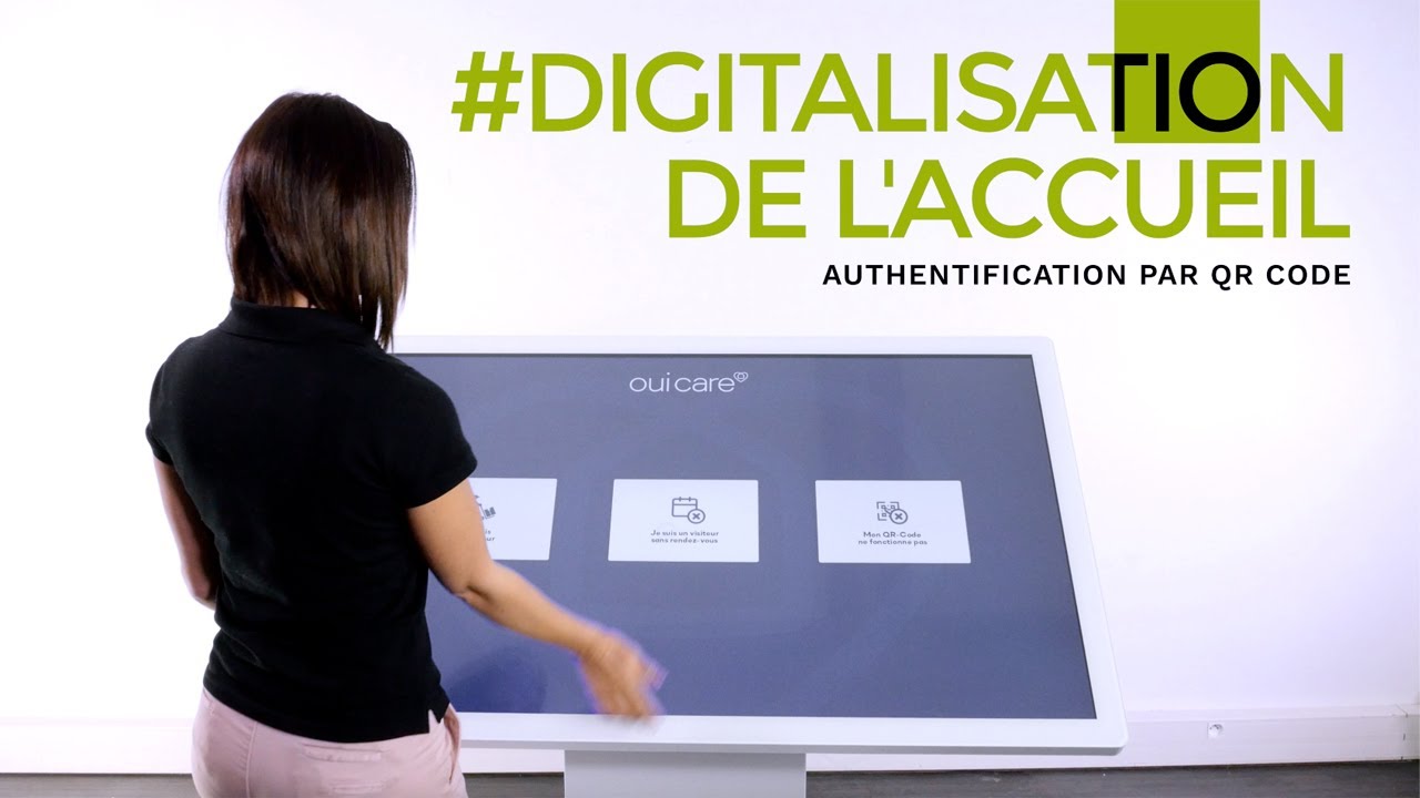 BORNE INTERACTIVE DIGITALISATION ACCUEIL pour borne tactile