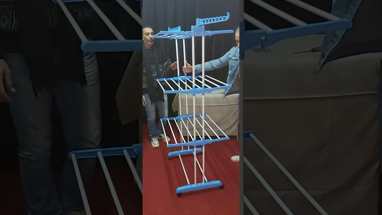 منشر غسيل بيشيل كل غسيلك مرة واحدة مع طريقة التركيب