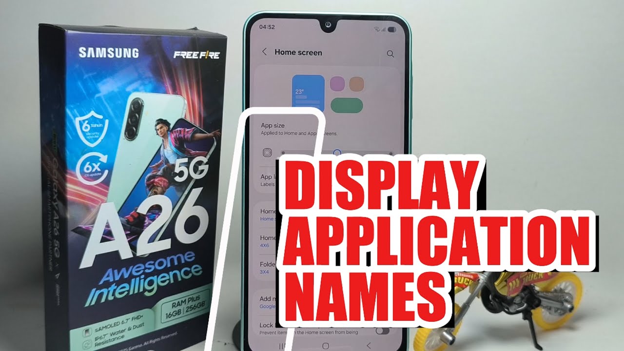 How To Display Application Names On Samsung Galaxy A26 5G