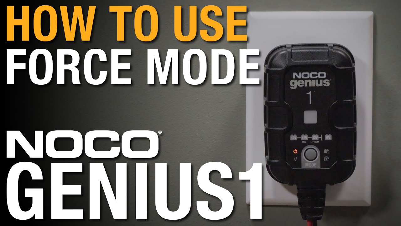 Как использовать принудительный режим на NOCO GENIUS1