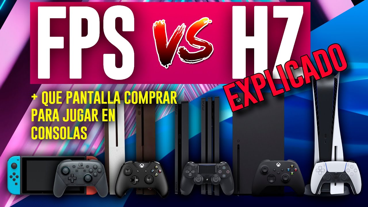 FPS y HZ diferencias 🔥 como elegir LA MEJOR PANTALLA para jugar CONSOLAS 🔥 PS4, PS5, XBOX y SWITCH