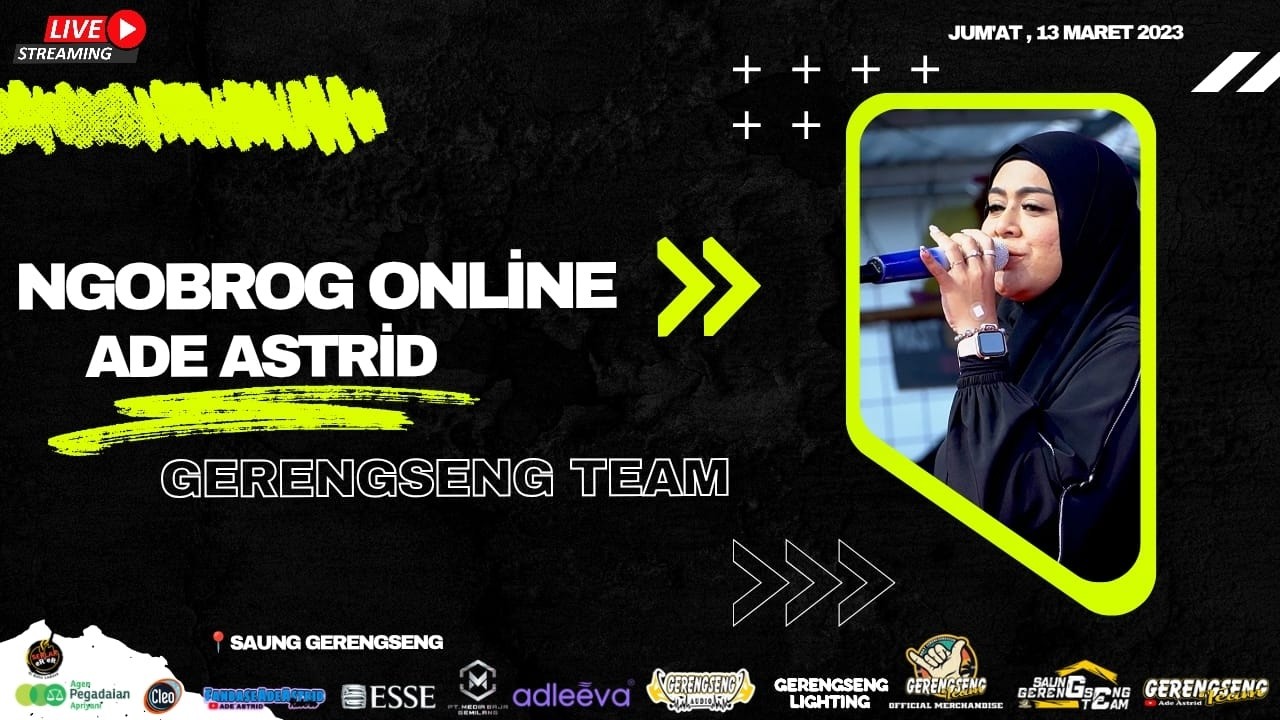 LIVE NGOBROG SAMPAI SAHUR BARENG ADE ASTRID || JUM'AT ,13 MARET 2026 || SAUNG GERENGSENG TEAM