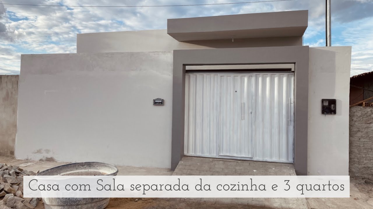Casa com sala separada da cozinha e 3 quartos