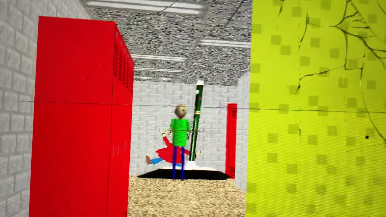 Baldi, play time, gotta sweep are stuck and baldi is slapping his ruler fast?! Awkward.