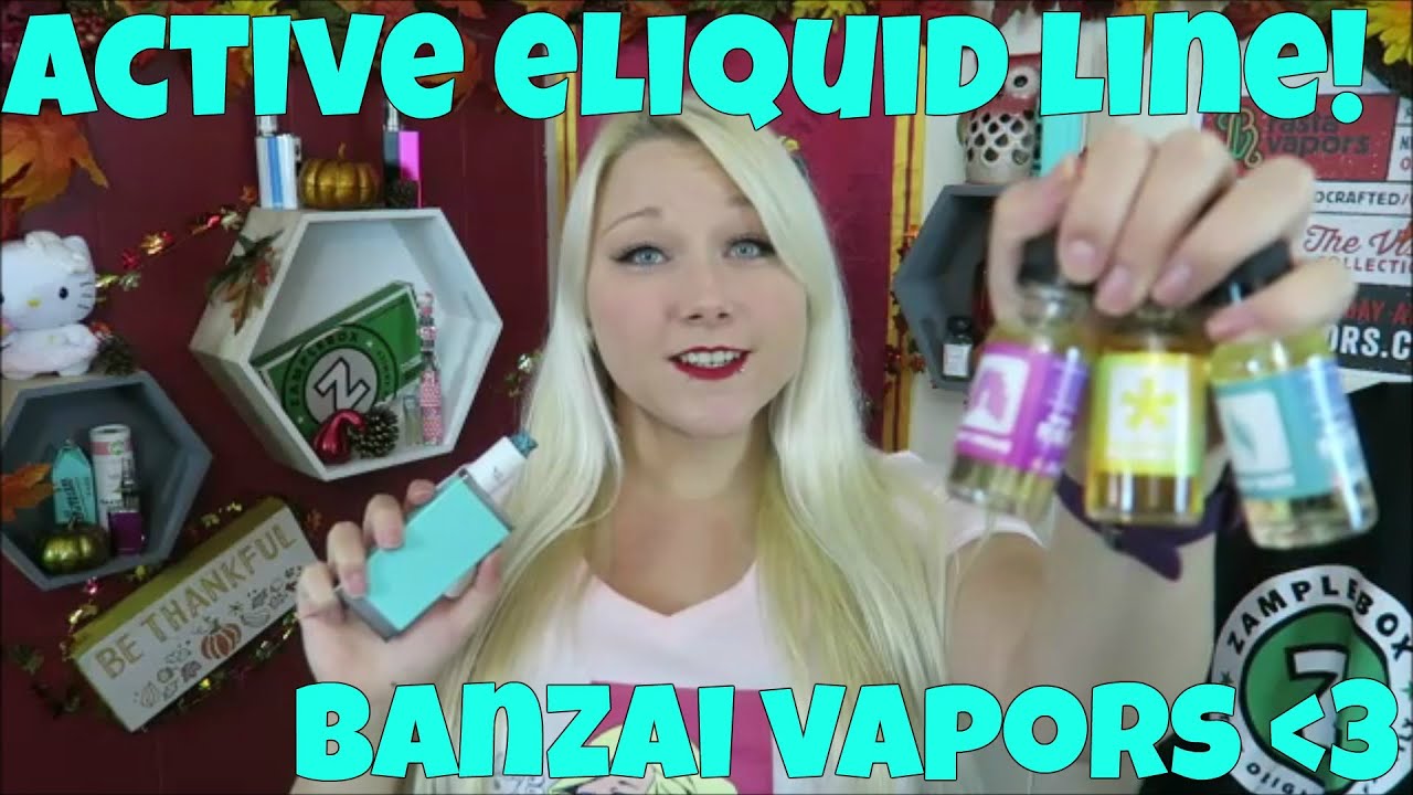 Active eLiquid Line by Banzai Vapors Review! | TiaVapes Review
