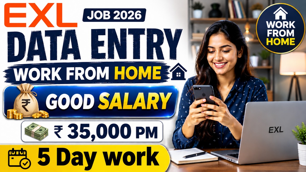 EXL Work From Home Jobs 2026  |Data Entry Work From Home | Freshers Eligible