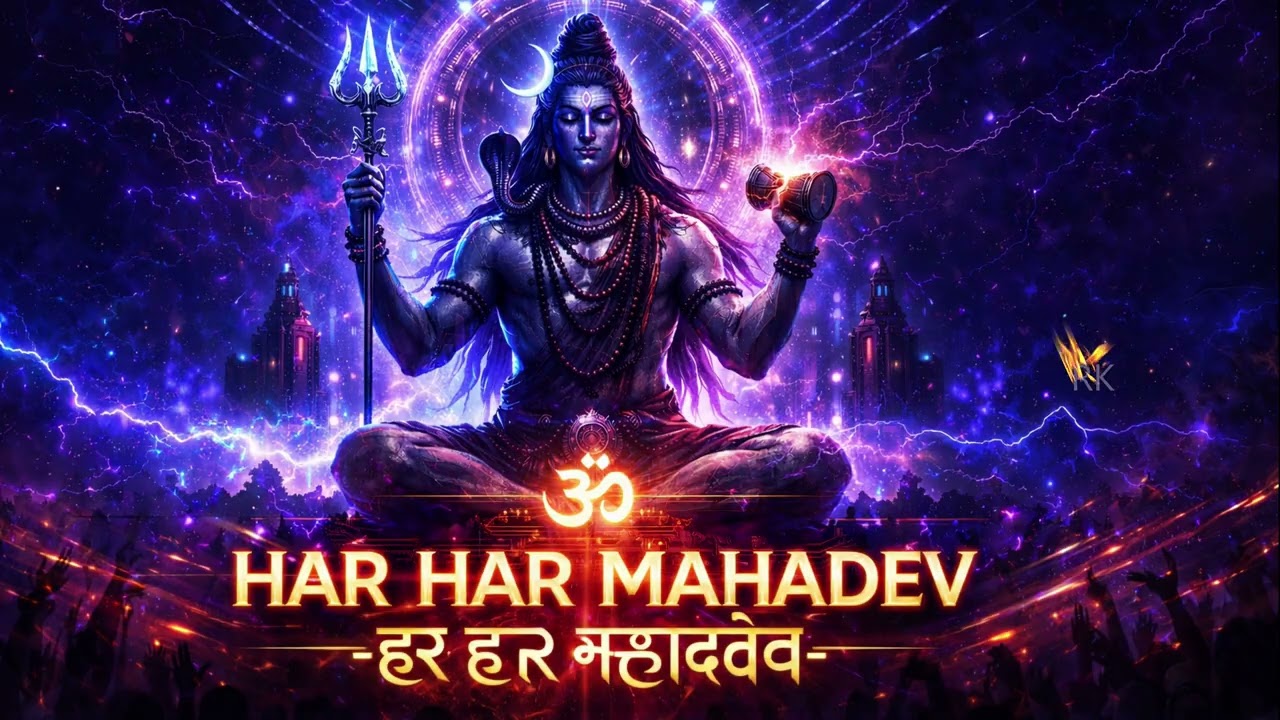 Har Har Mahadev 🔱 Shiva Trance | Divine Techno Devotional | Cyber Temple EDM