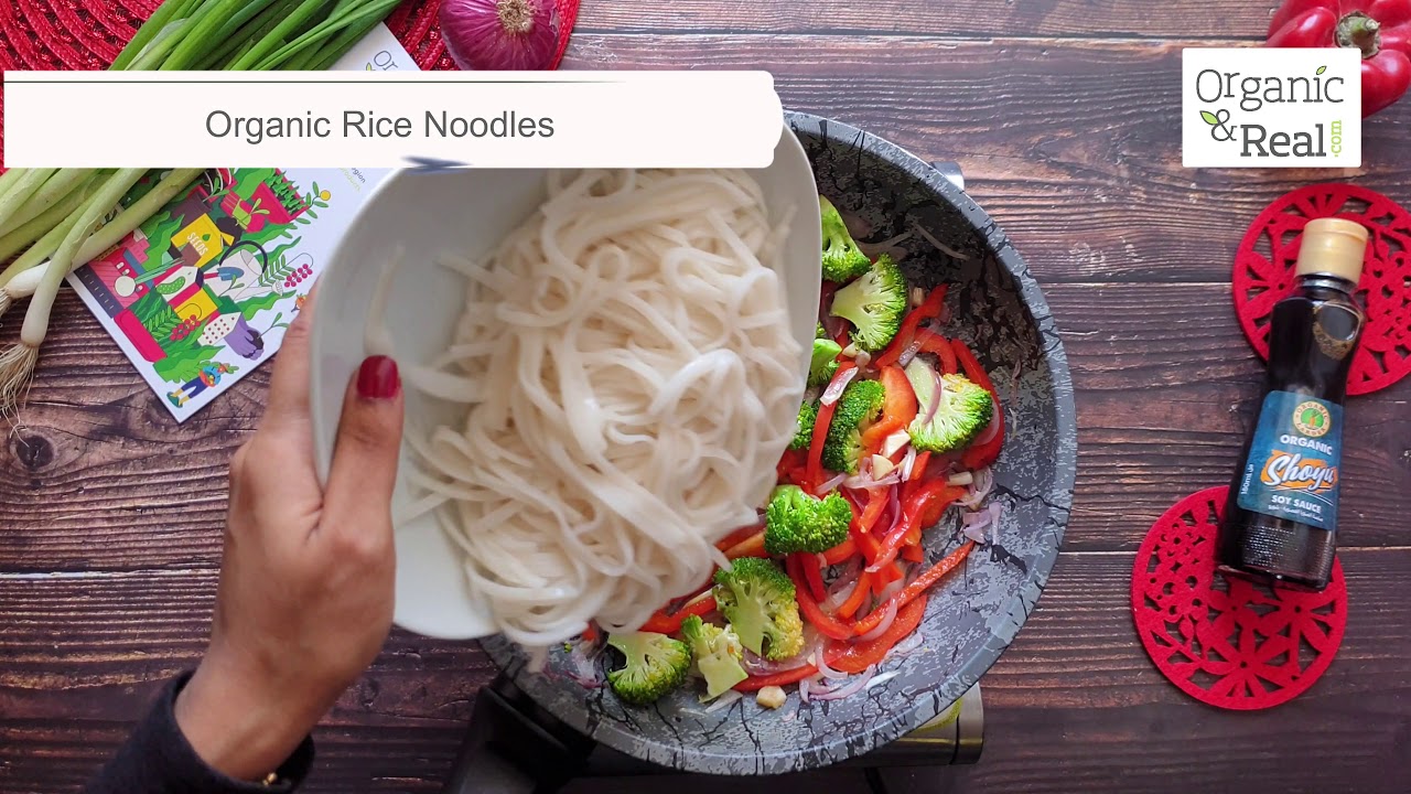 An easy-to-make Vegan Rice Noodle Bowl recipe