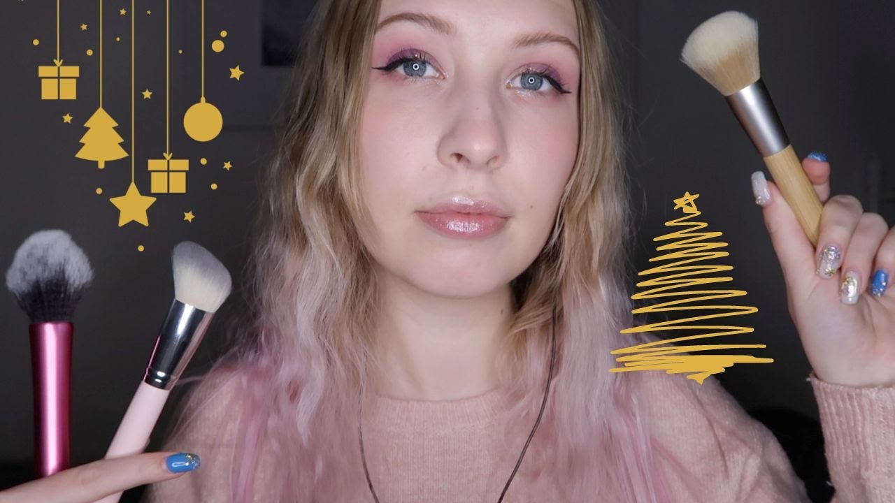 [ASMR] robię Ci świąteczny makijaż, żebyś wyglądała lepiej niż gwiazda na choince (roleplay) 🌟