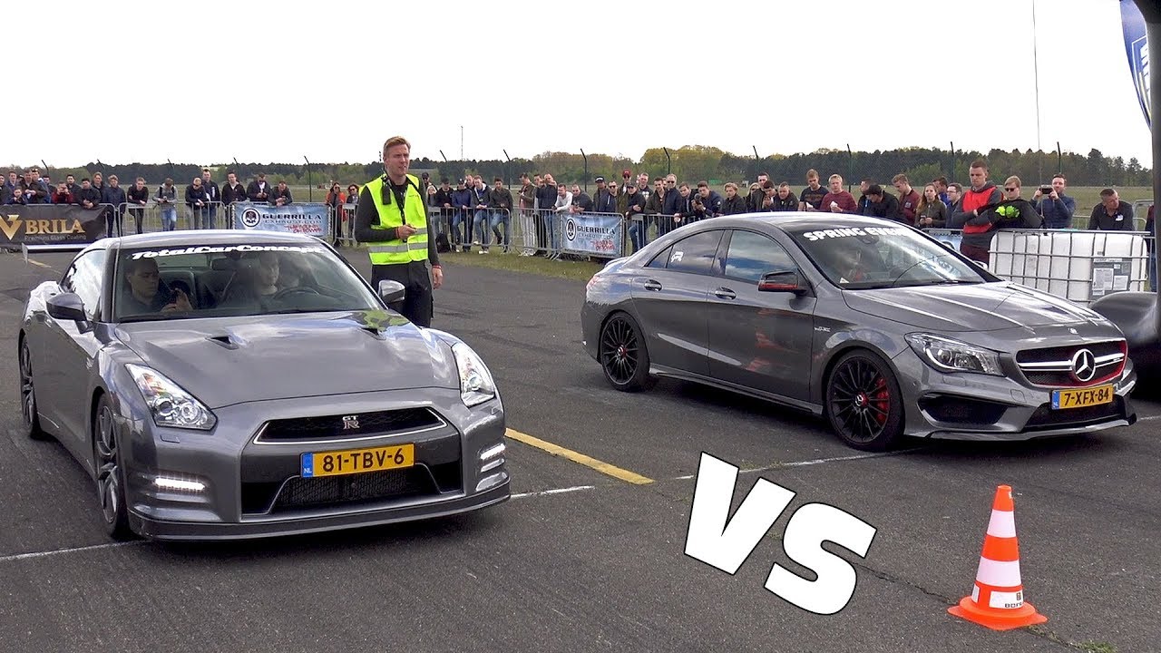 800HP Nissan GT-R Switzer P800 vs CLA45 AMG vs RS6