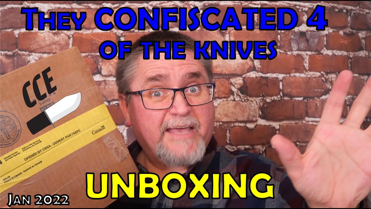 They CONFISCATED 4 of the 5 Knives In This Box = 1 Knife UNBOXING