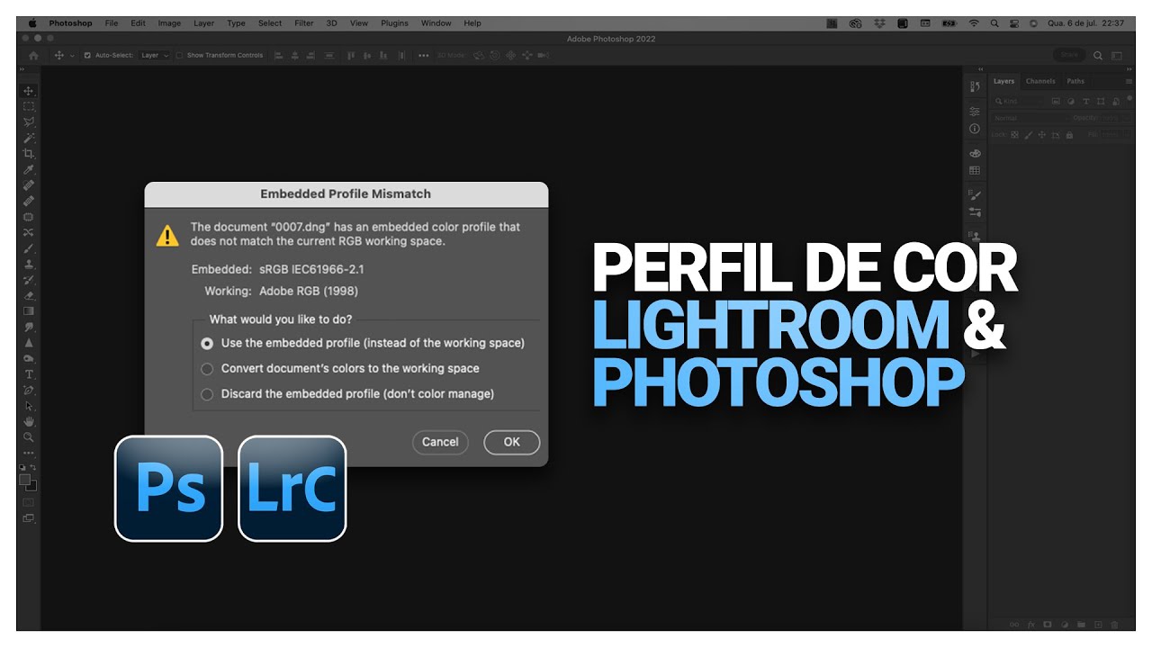 Como configurar o perfil de cor do Lightroom e Photoshop