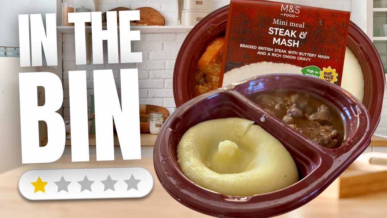 LOST FOR WORDS!! M&S Braised Steak & Mash with Onion Gravy Mini Meal | Food Review