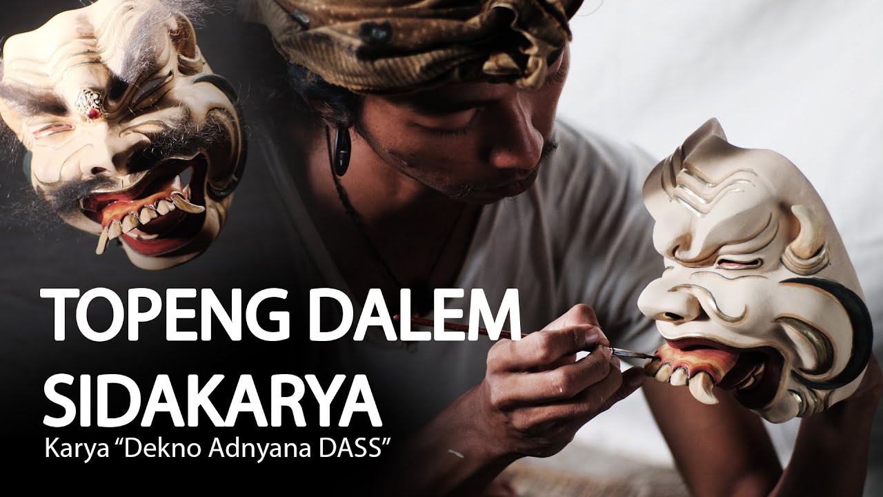 Pembuatan Topeng Dalem Sidakarya