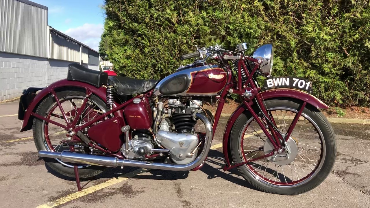 Pre - War 1938 Triumph Speedtwin 500cc British Motorcycle for Sale