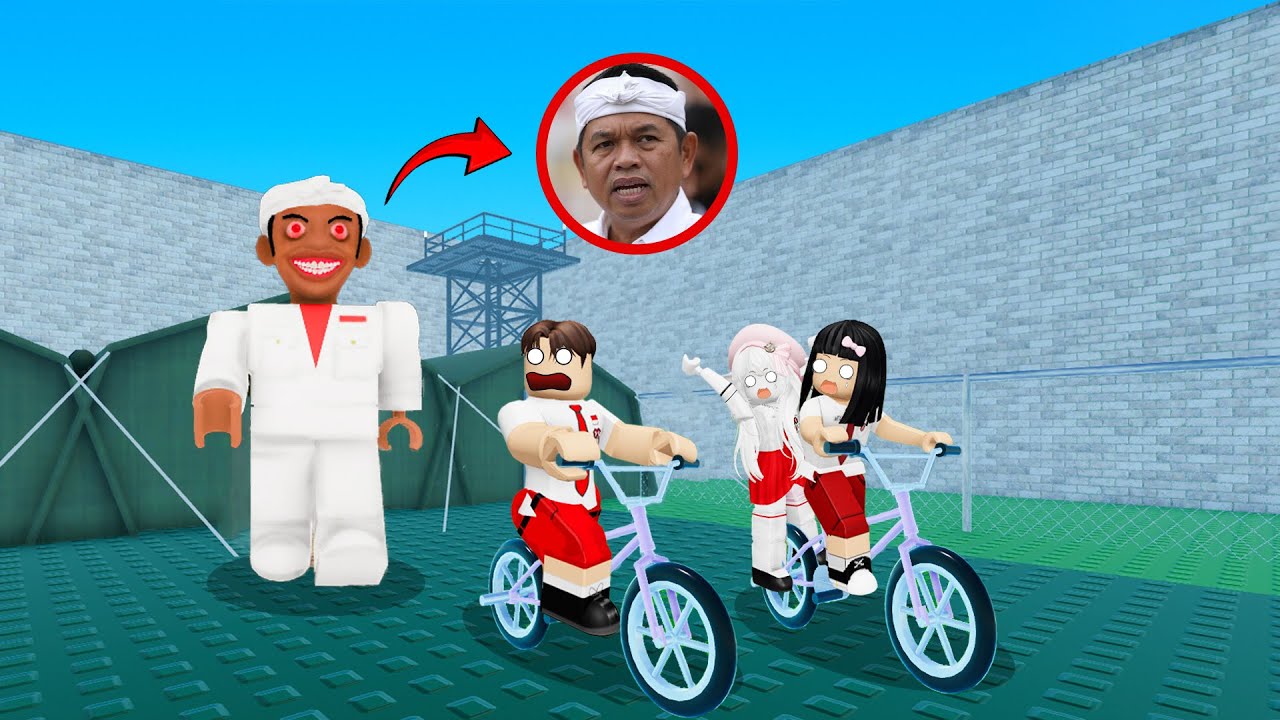 Yuta Mio Dan Baby Celine Di Kejar Kang Dedi Karena Bolos Sekolah | ROBLOX