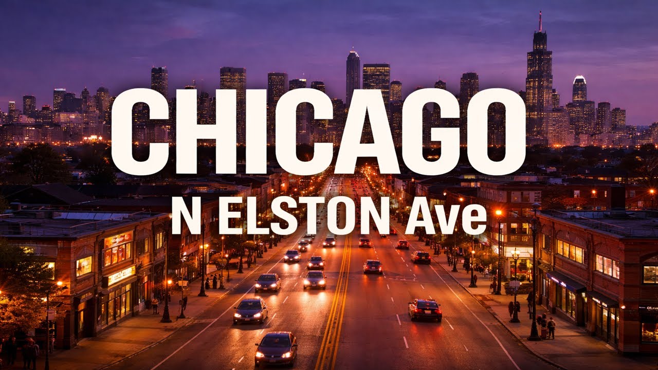Driving Through Chicago POV | N ELSTON Ave