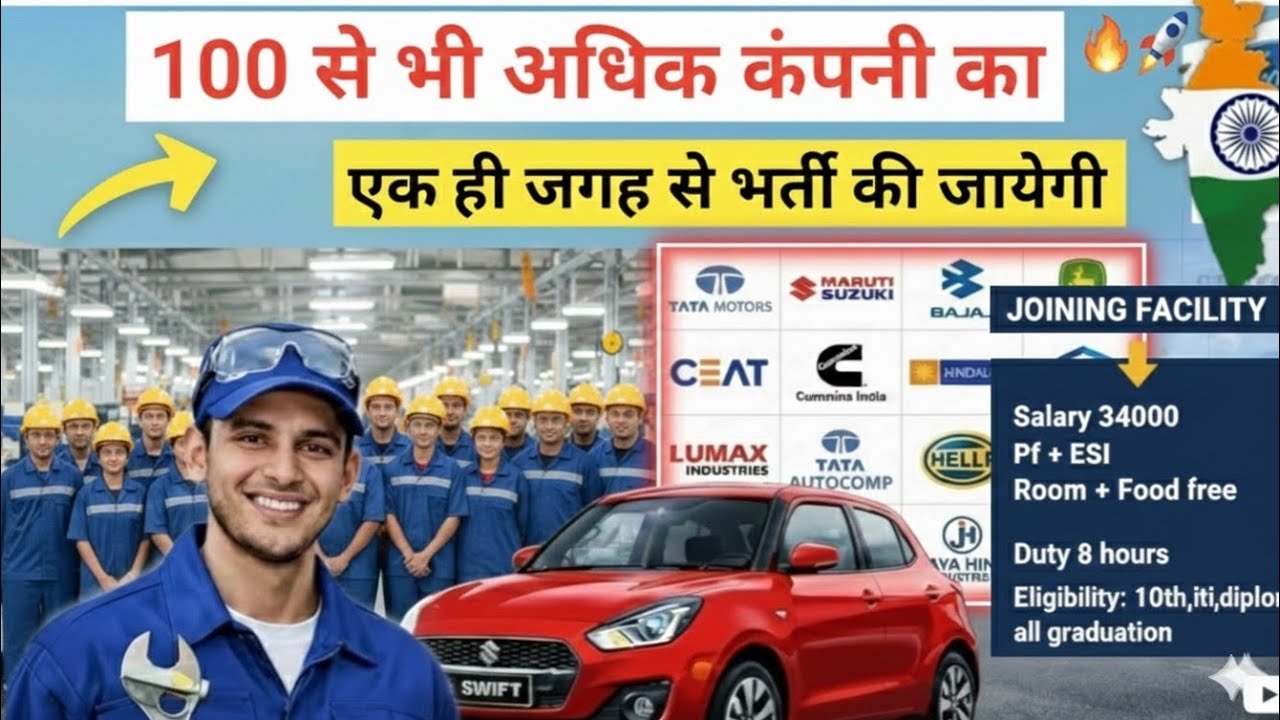 New Campus placement 2026 | 100+ Companies Avaliable | Salary 34k Room, Food free | @NeerajVlogsNV 
