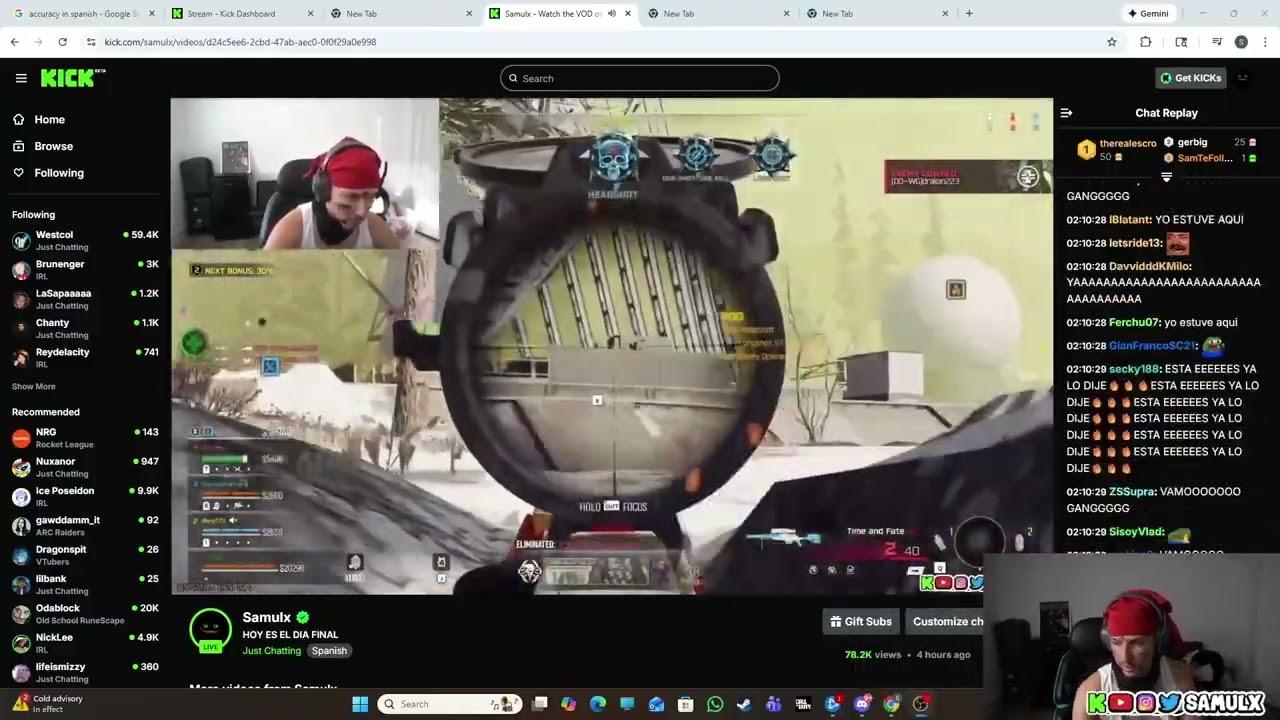 las kills de samulx en  warzone