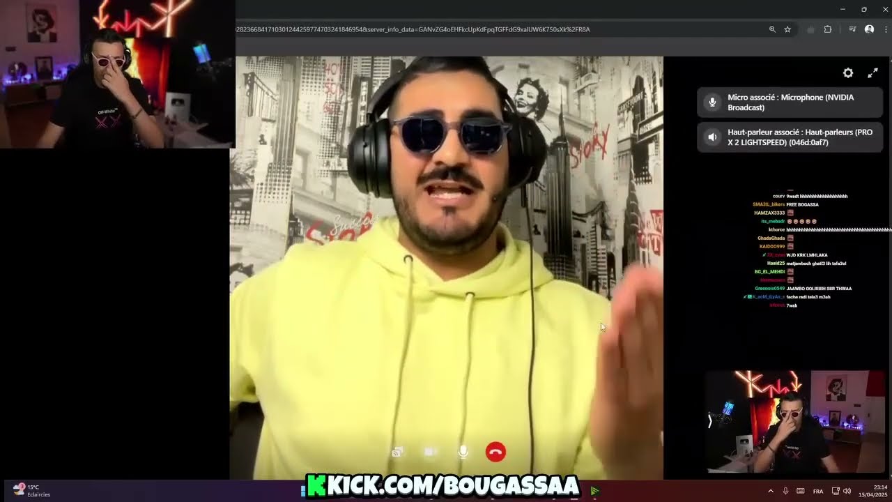BOUGASSAA VS BOURKADI حوار بين بوكصعة و البورقادي LIVE KICK 🔴⚪