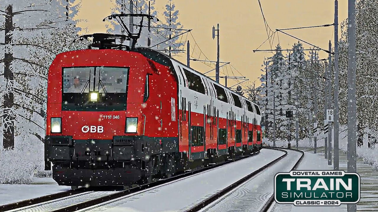 Train Simulator Classic | REX3 bei Schnee nach Wr. Neustadt ~ Verstärker im Schnee ❄️ 