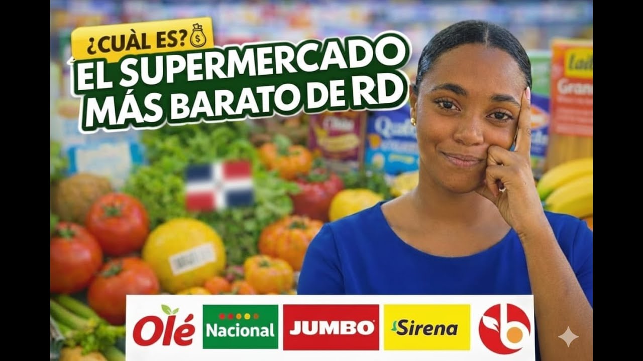 Comparé 5 SUPERMERCADOS de RD 🇩🇴 el más BARATO me SORPRENDIÓ