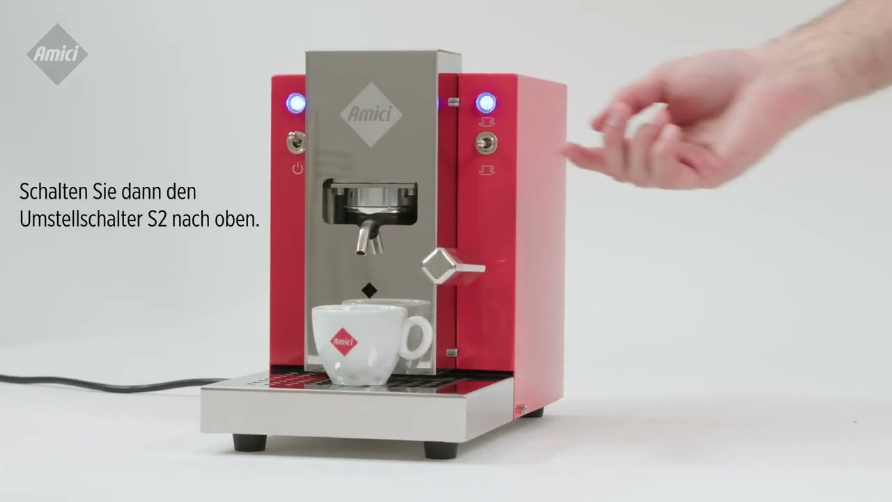LT1   Die Handhabung der Maschine und langer Kaffee programmieren