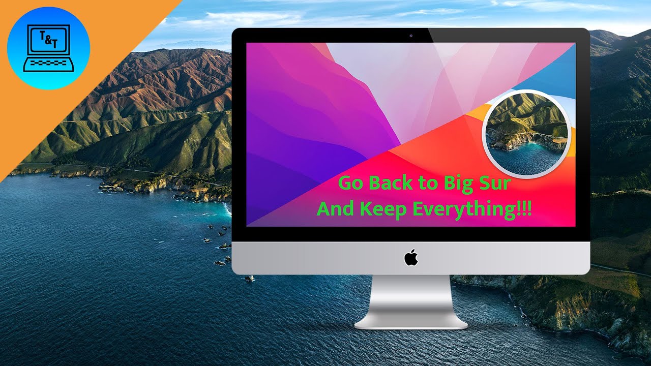 How to DOWNGRADE from macOS Monterey to macOS Big Sur WITHOUT Losing Any of Your Data!