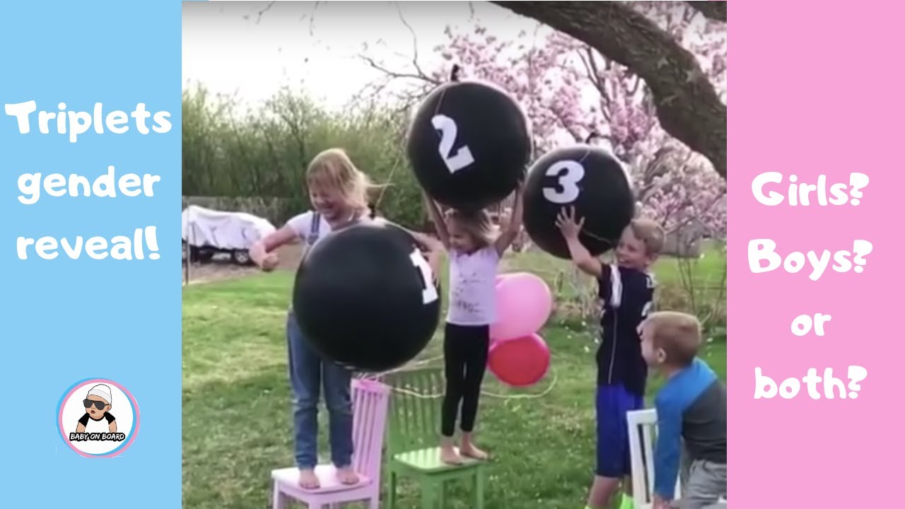 TRIPLETS BABY GENDER REVEAL  { 2025 } / UNIQUE PREGNANCY GENDER REVEAL