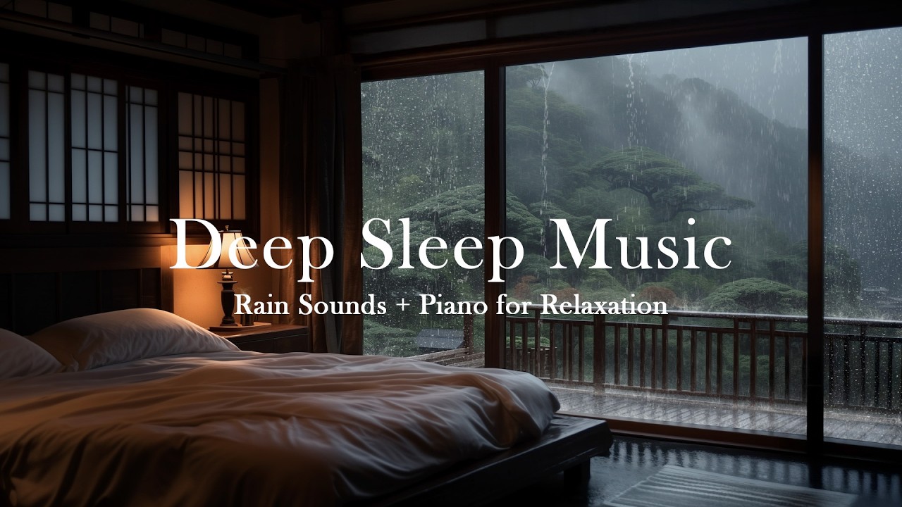 Rain by the Window with Gentle Piano — Relaxing Music for Calm Mind and Sleep