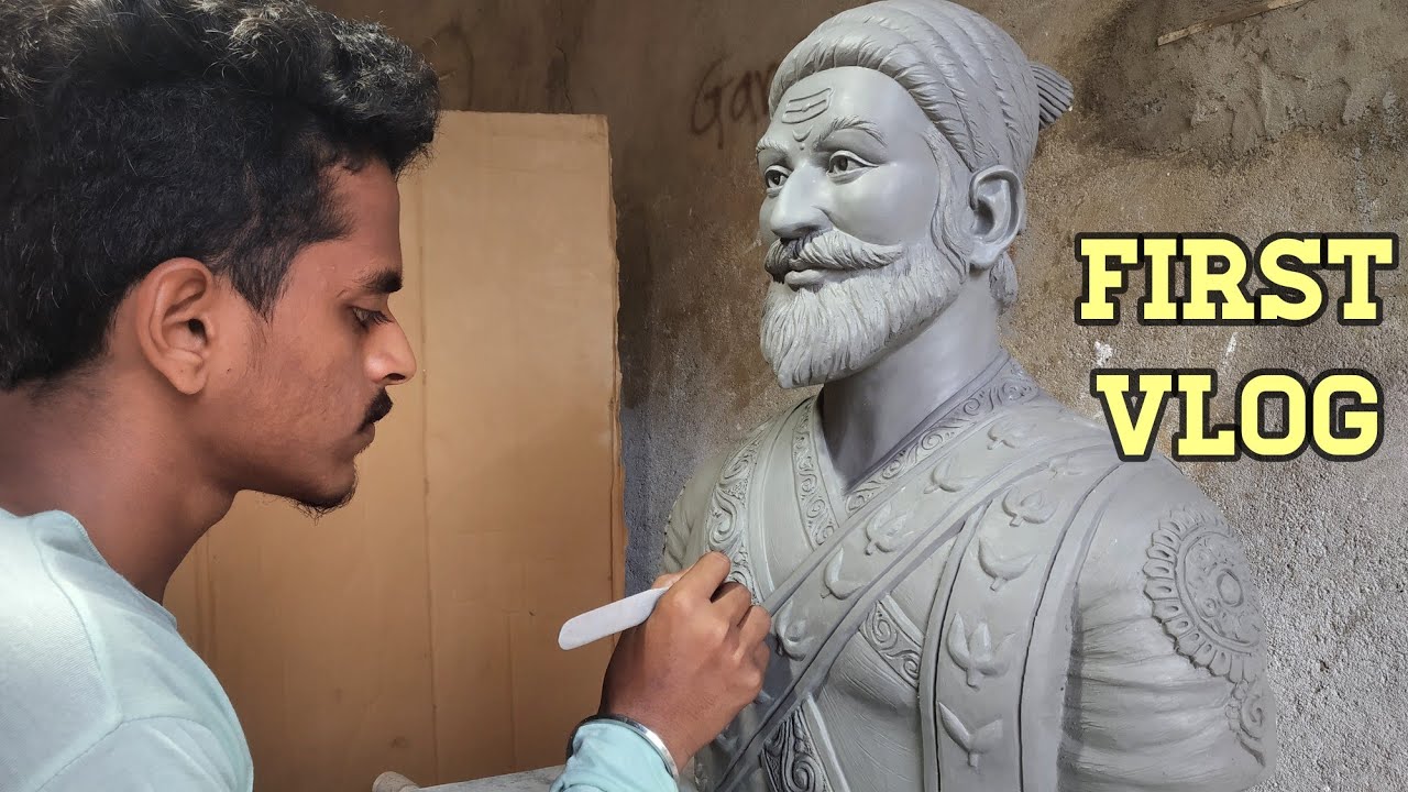 Sculpting CHATRAPATI SHIVAJI MAHARAJ ll by Anant chougule ll FIRST VLOG