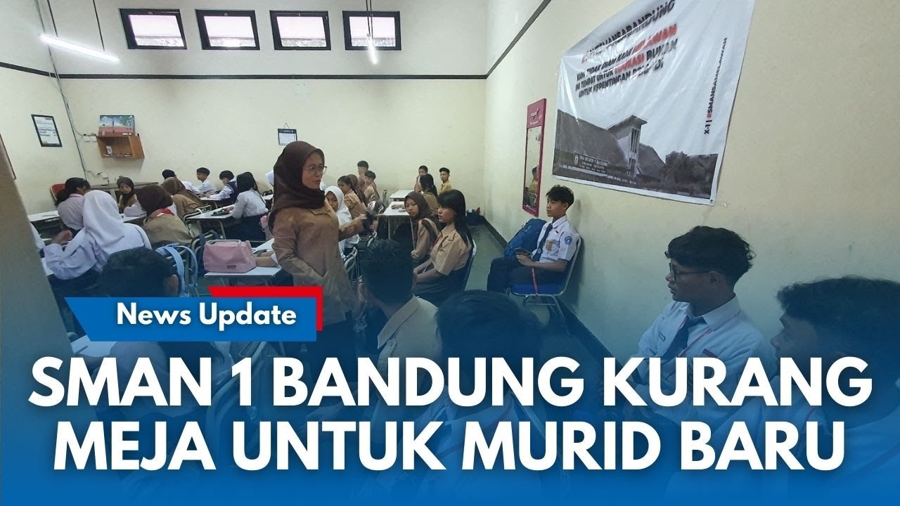 SMAN 1 BANDUNG Kurang Meja Imbas Rombel Nambah Murid, Kang Dedi: Gampang Tinggal Beli ke Toko
