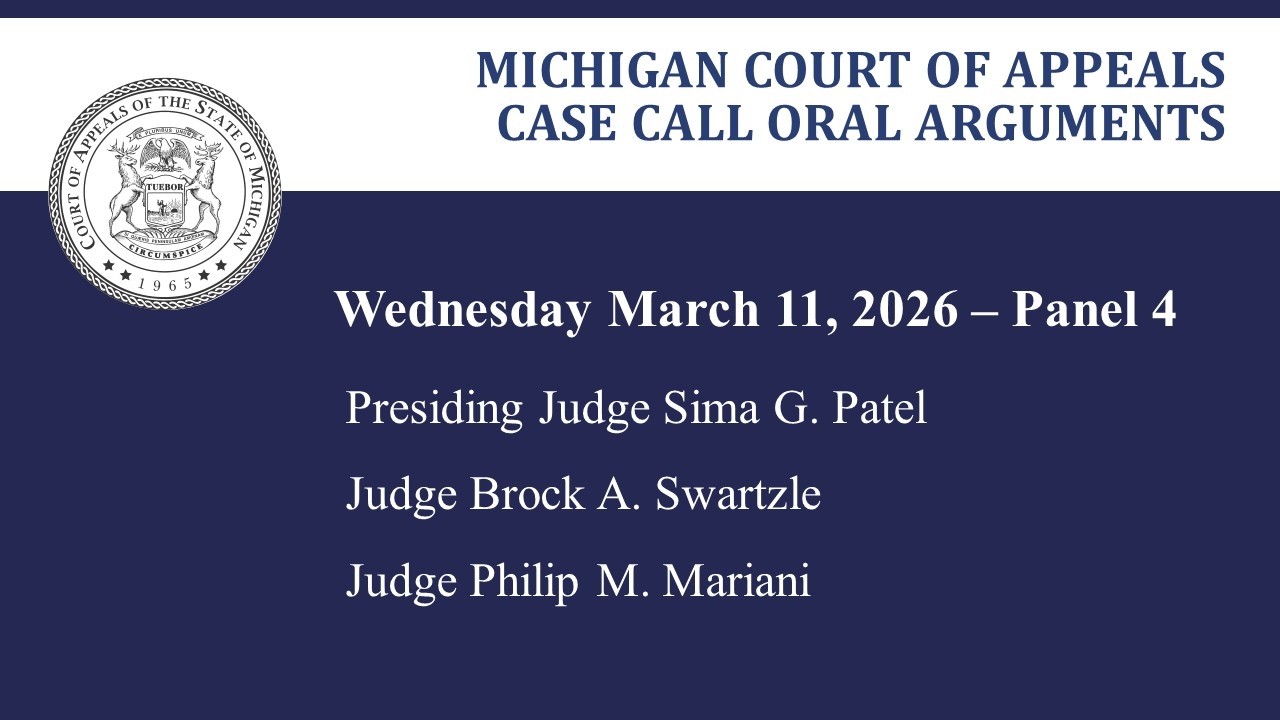 MCOA Oral Arguments March 11, 2026 - Panel 4