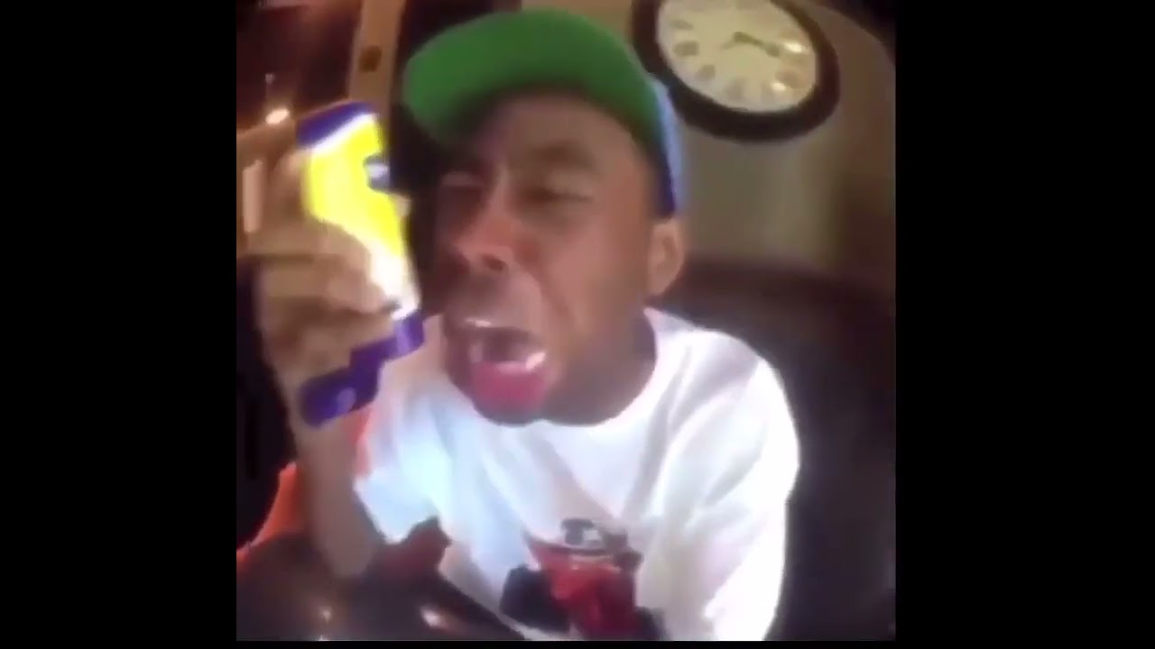 Tyler crying and eating mayonnaise