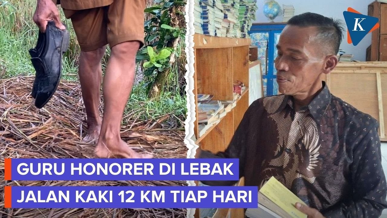 Kisah Pilu Cacang, 25 Tahun Jadi Guru Honorer dengan Gaji Seadanya, Tiap Hari Jalan Kaki 12 Km