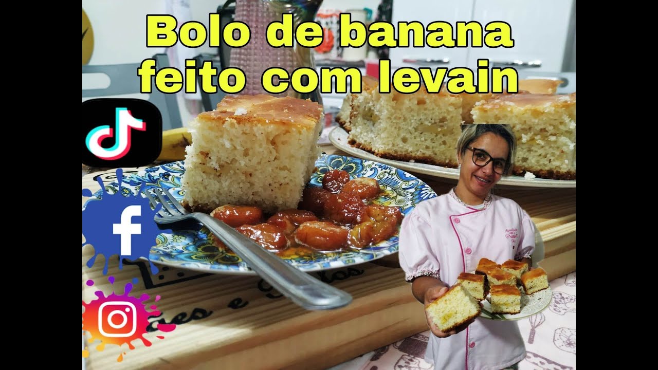 [Passo a Passo] Bolo de Fermento Natural Levain com Banana