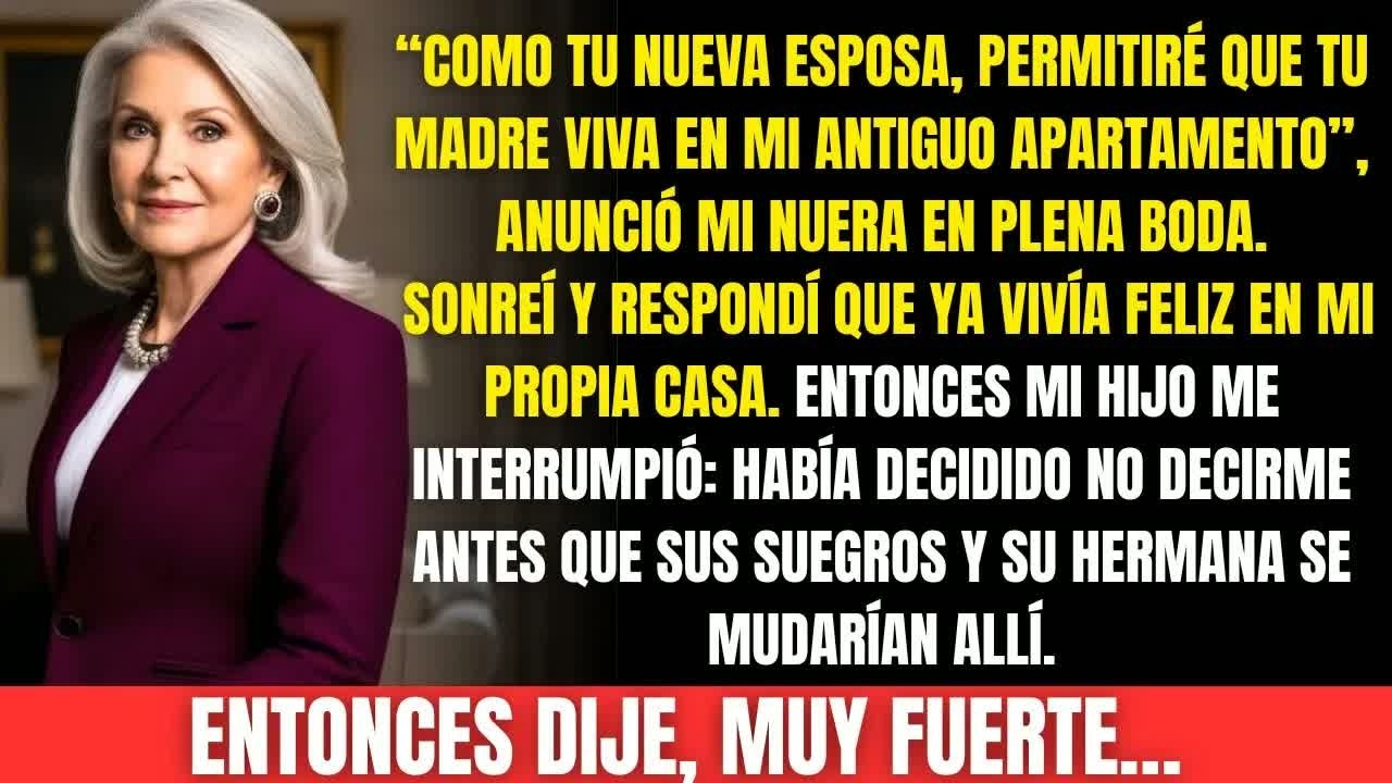 Mi hijo quiso sacarme de mi casa por sus suegros y su cuñada. Entonces hice algo que los dejó mudos