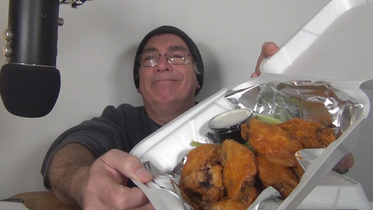 ASMR Eating Chillis Buffalo Wings Mukbang Whispering