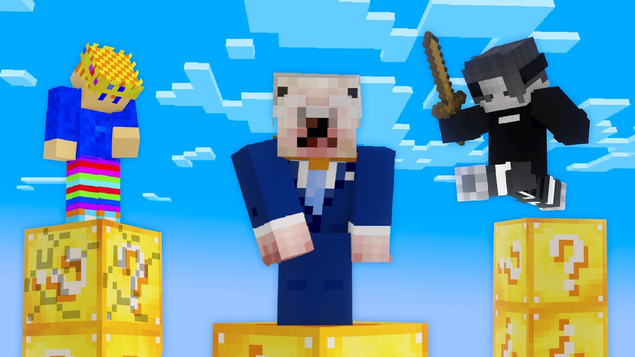 On a Survécu 24H sur des Pilliers en Lucky Block...