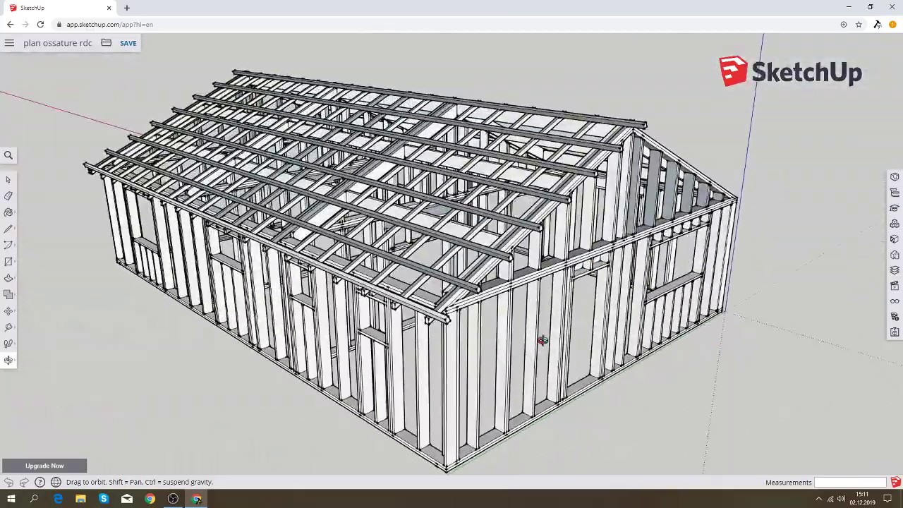 plan maison ossature bois