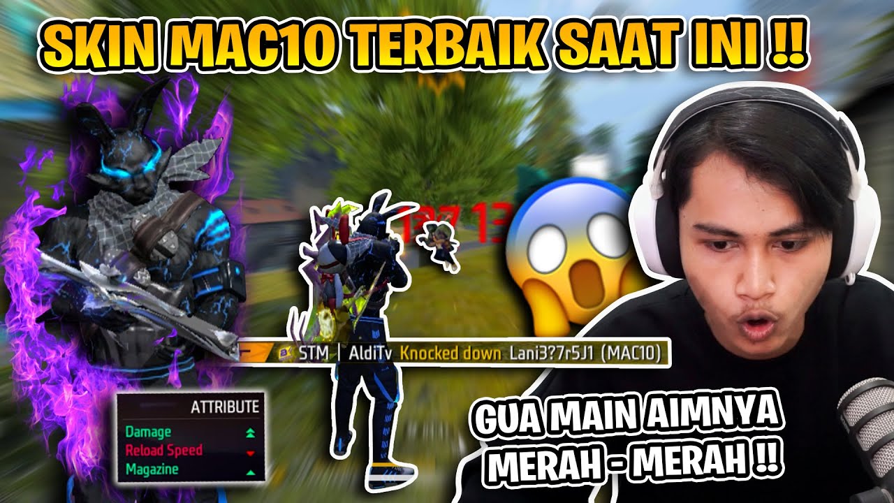 SUMPAH SKIN MAC10 HITAM INI BIKIN AIM GUA MERAH TERUS LOH !! WAJIB PUNYA SIH !!